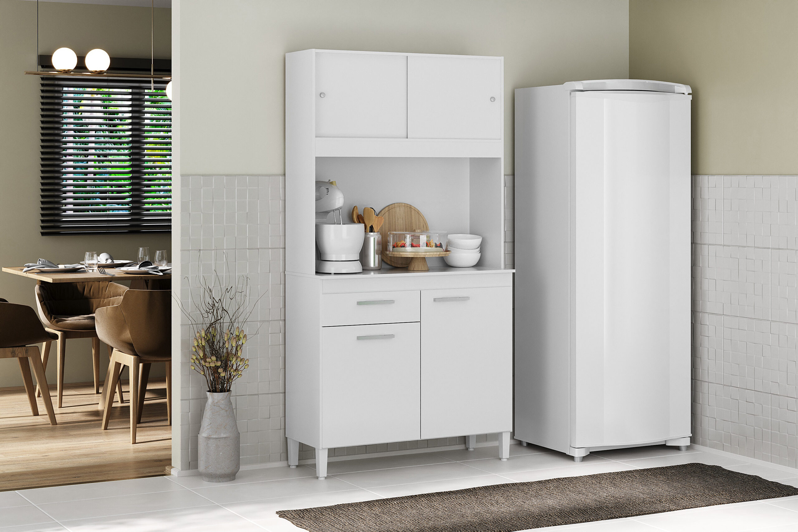 Kit Cozinha Ceara com 4 Portas e 1 Gaveta