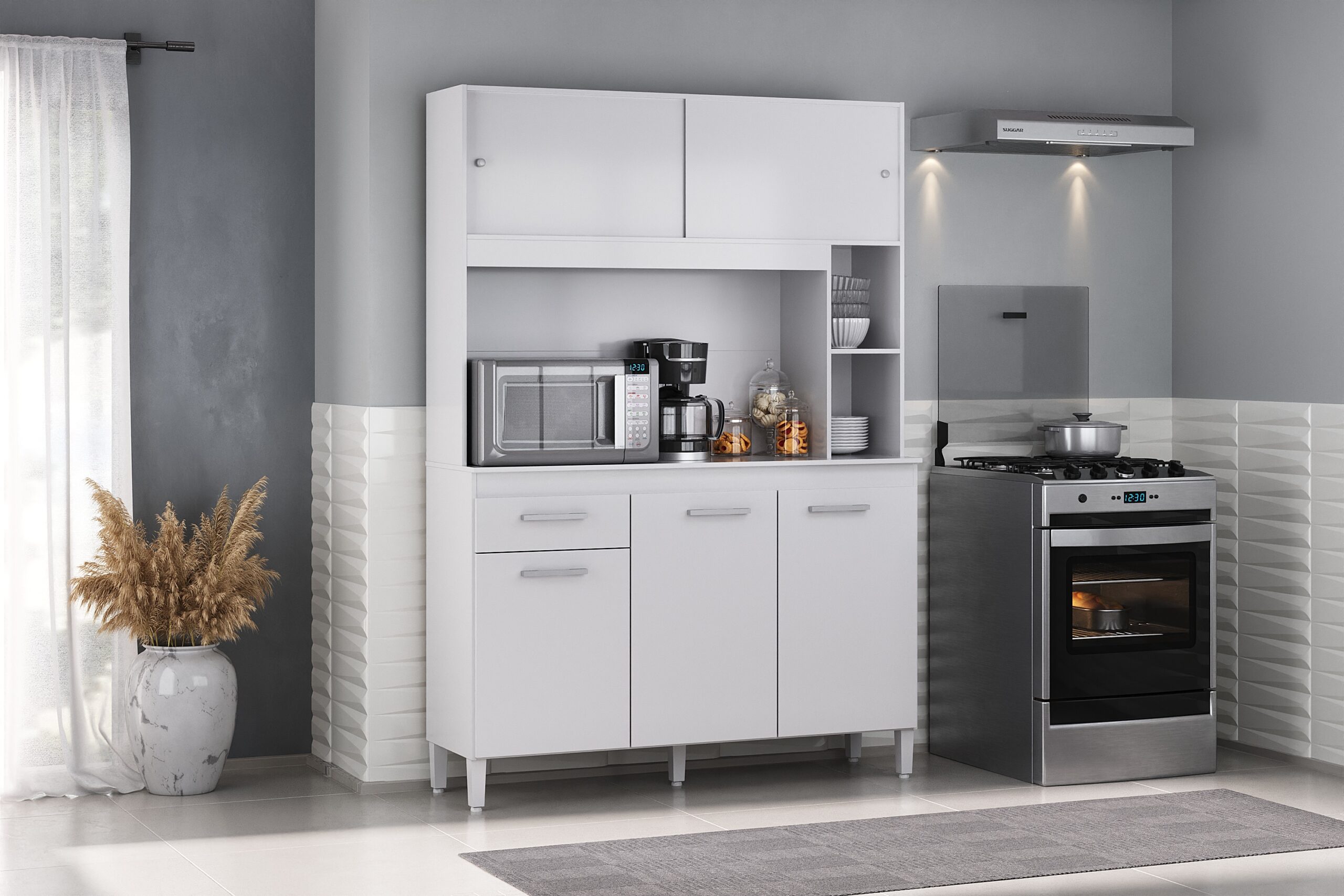 Kit Cozinha Ceara com 5 Portas e 1 Gaveta
