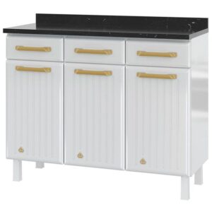 Balcão Diamante New com 3 Portas e 3 Gavetas