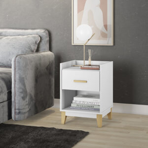 Mesa De Cabeceira LE 6006 com 1 Gaveta