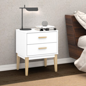 Mesa De Cabeceira LE 6007 com 2 Gavetas