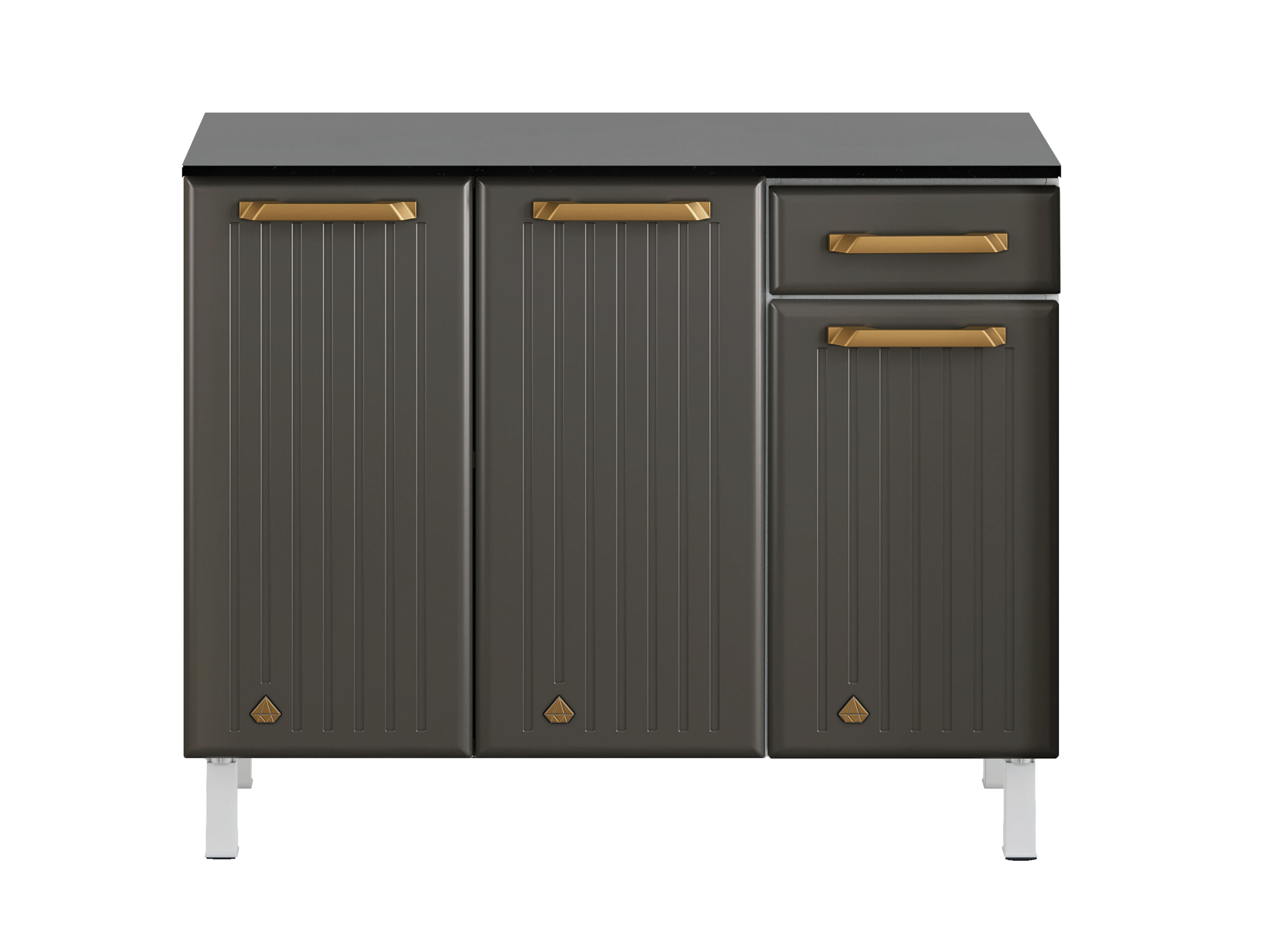 Balcão Diamante Smart com 3 Portas e 1 Gaveta - Imagem 3