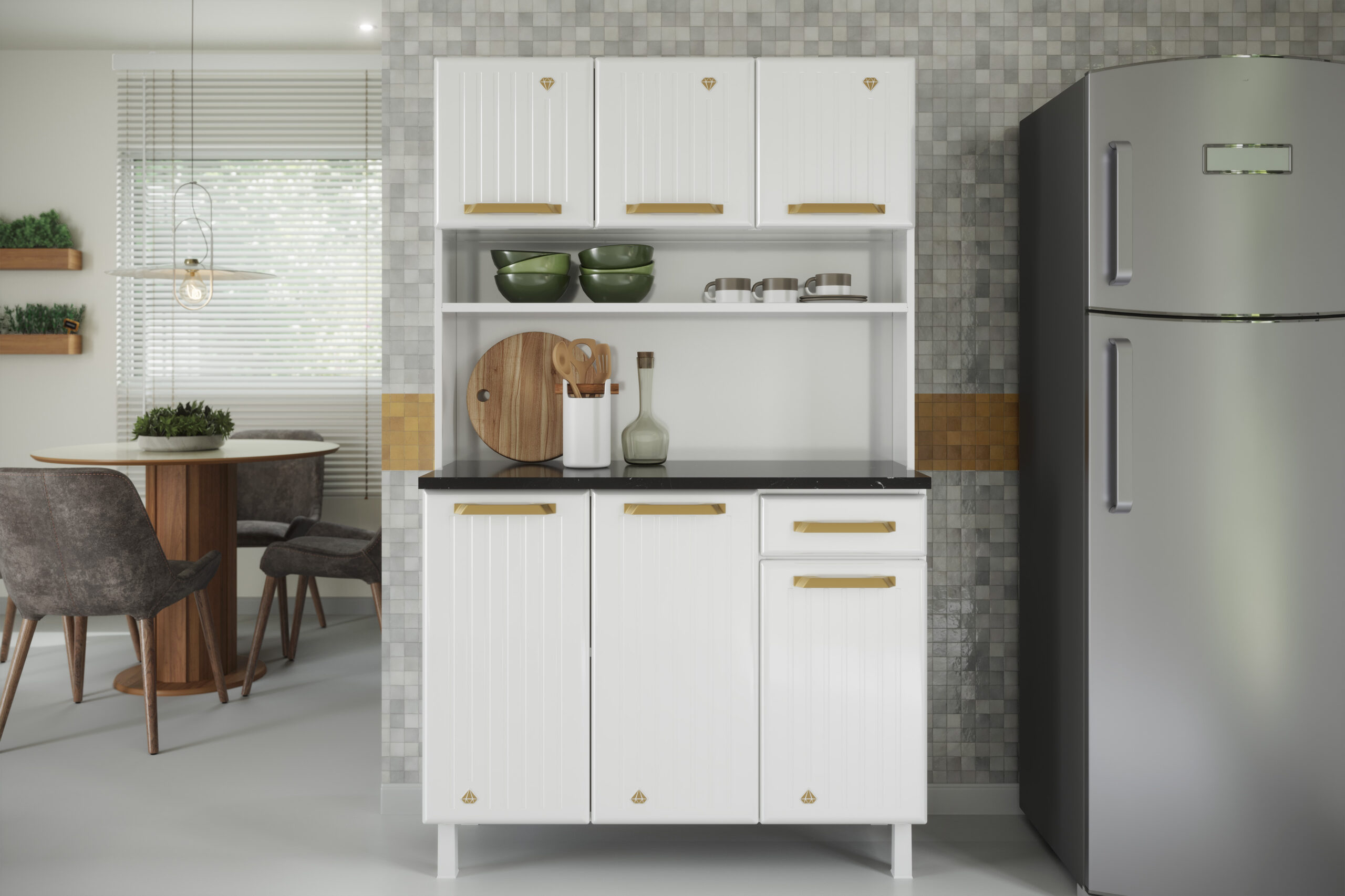 Kit Cozinha Diamante New Smart 105