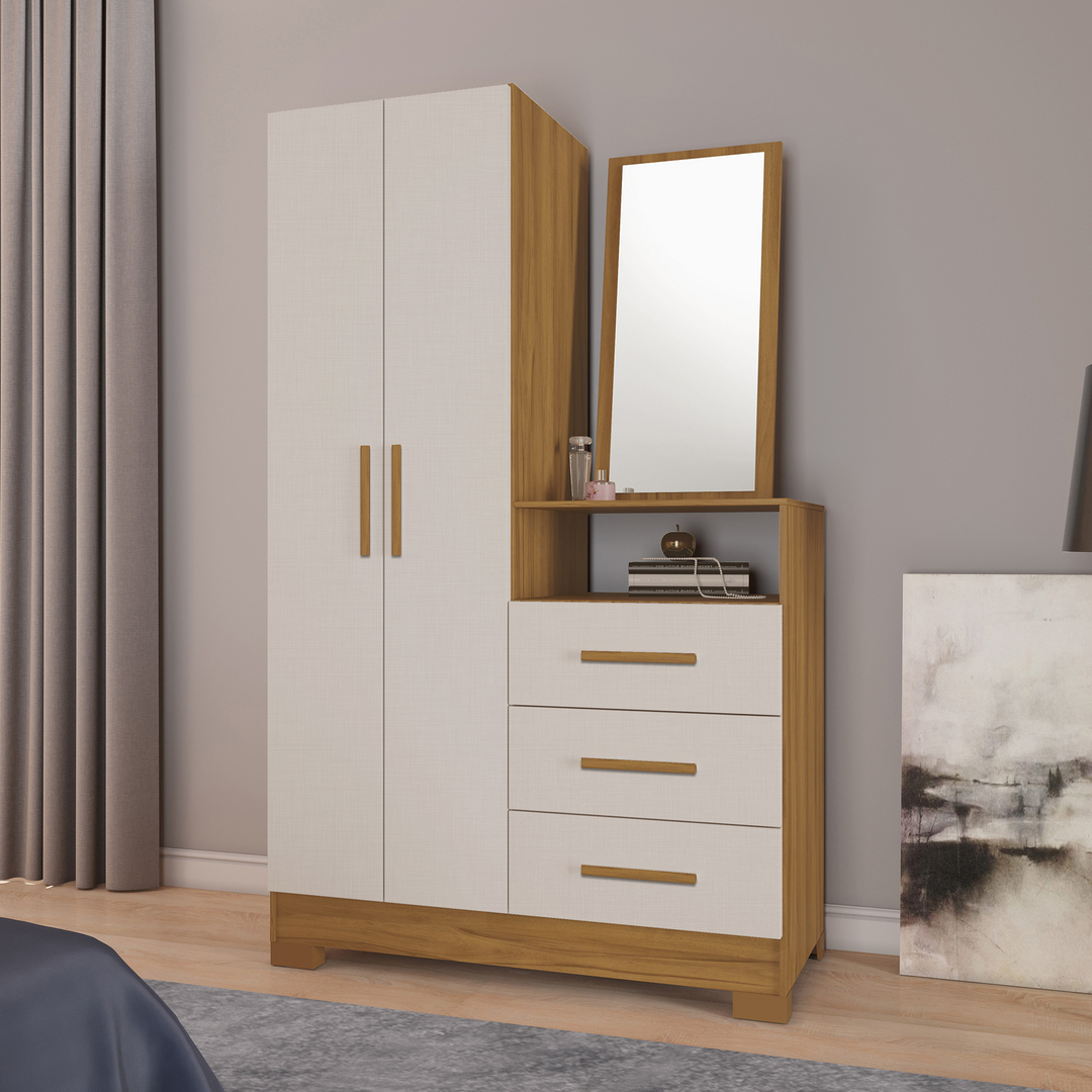 Cômoda NT 5165 com 2 Portas e 3 Gavetas - Imagem 4