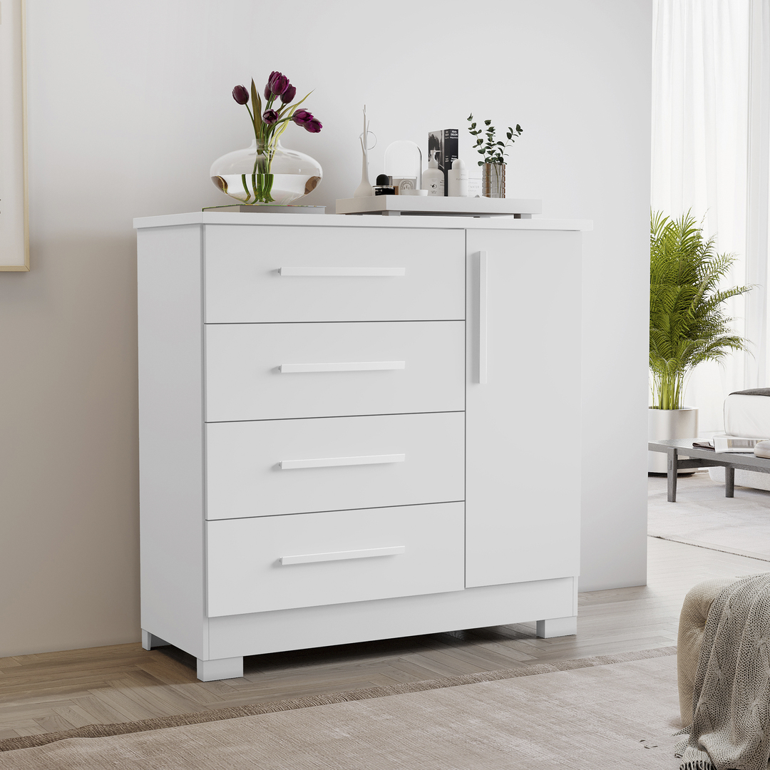 Comoda NT 5185 com 1 Porta e 4 Gavetas - Imagem 2