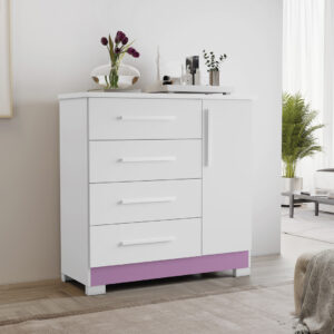 Comoda NT 5185 com 1 Porta e 4 Gavetas