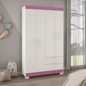 Roupeiro Notavel NT 5005 com 4 Portas e 2 Gavetas