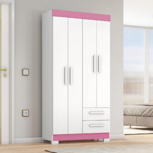 Roupeiro Notavel NT 6010 com 4 Portas e 2 Gavetas