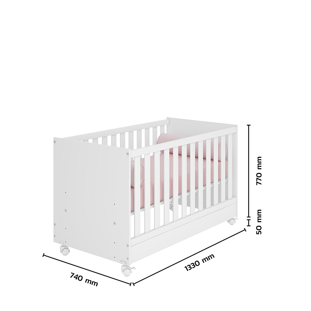 Berço Mini Cama Doce Sonho 4020 c/Rodízios - Imagem 5
