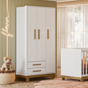 Roupeiro com 3 Portas e 2 Gavetas Q Encanto Slim 4340