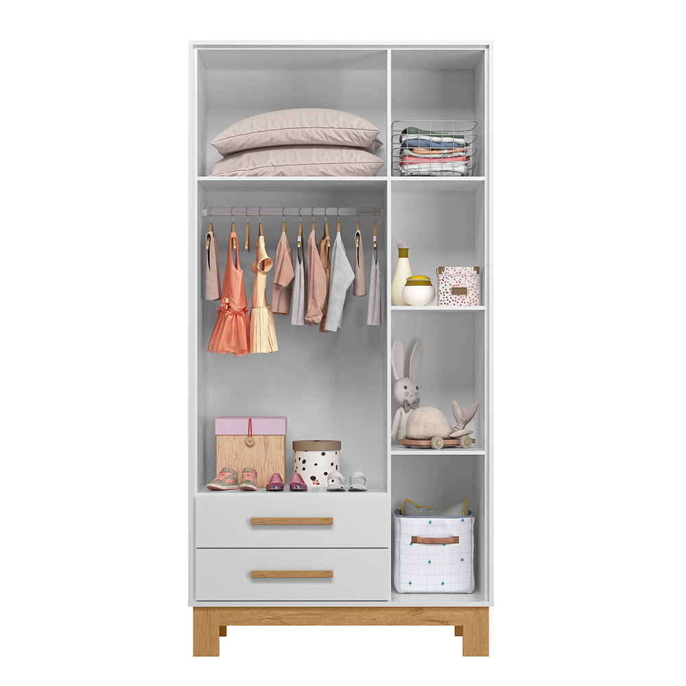 Roupeiro com 3 Portas e 2 Gavetas Q Encanto Slim 4340 - Imagem 2