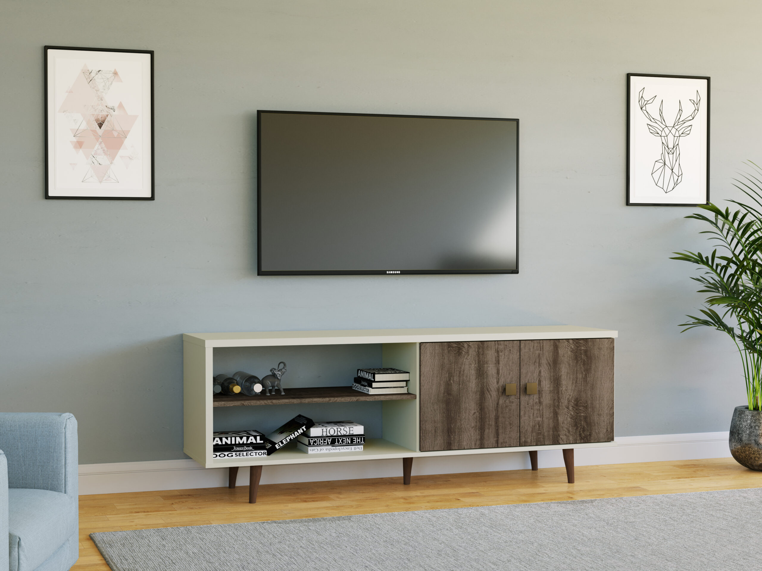 Rack Retro RT 3108 com 2 Portas