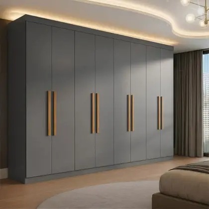 Roupeiro Ouro com 8 Portas e 4 Gavetas - Imagem 6