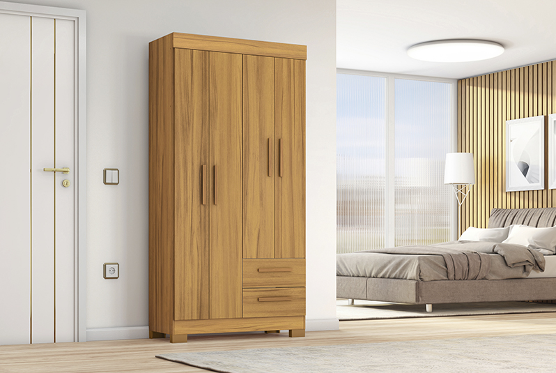 Roupeiro Notavel NT 6010 com 4 Portas e 2 Gavetas - Imagem 3