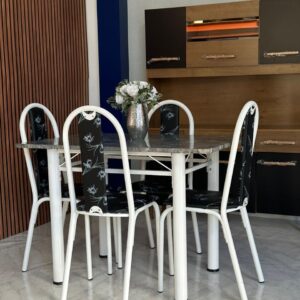 Mesa Retangular Michelly c/4 Cadeiras
