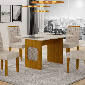 Mesa Lara 1,20 com 4 Cadeiras