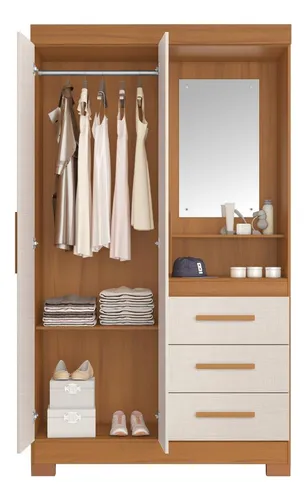 Roupeiro Notavel NT 6020 com 2 Portas e 3 Gavetas - Imagem 3