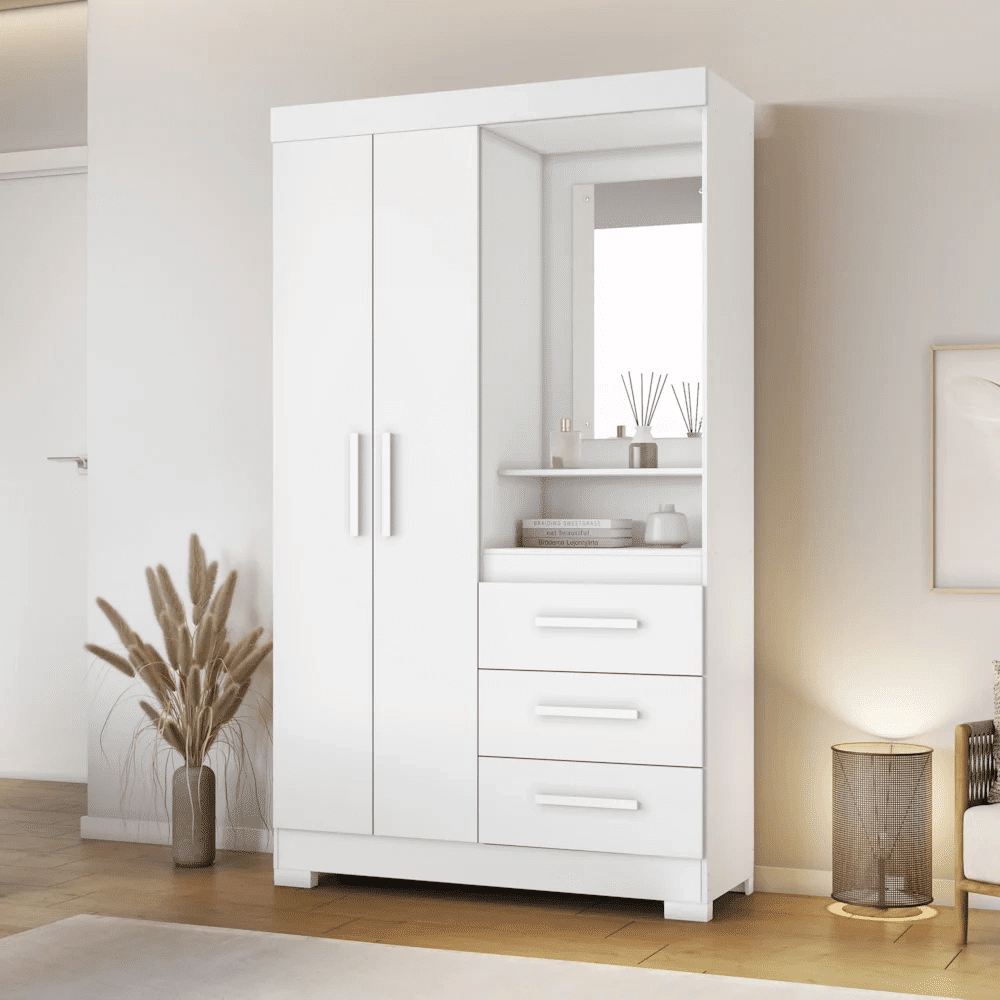 Roupeiro Notavel NT 6020 com 2 Portas e 3 Gavetas - Imagem 5