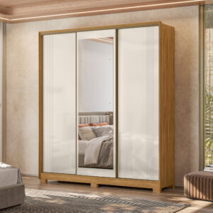 Roupeiro Dallas com 3 Portas e 4 Gavetas