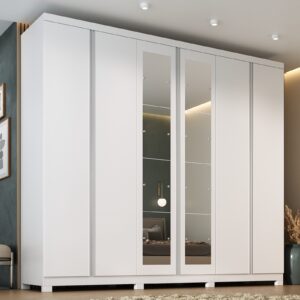 Roupeiro Melbourne com 6 Portas e 6 Gavetas