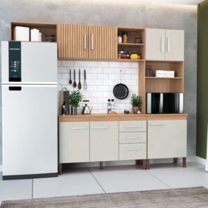 Cozinha Completa Isabelle MB 9011 com 8 Portas e 2 Gavetas